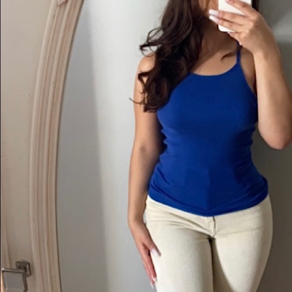 Classy ocean blue top can be styled up or down 💙 - Picture 2 of 9